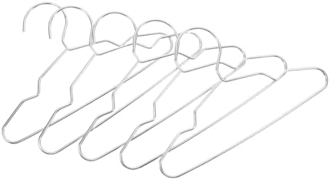 Zerodeko 10pcs Mini Pet Clothes Hangers for Dogs and Cats Steel Drying Rack Space-Saving Organizer for Small Pet Garments for Cat and Dog Closet Storage