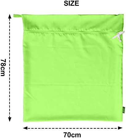 Harrison Howard Pet Washing Bag Dog Cat Horse Hair Laundry Bag for Rug Sheet Boots Pets Laundry Helper Neon Green