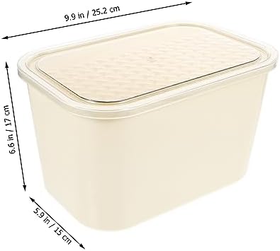 TEHAUX Book Storage Organizer Lid Pet Container for Home Office Kitchen and Bathroom for Books Toys Snacks