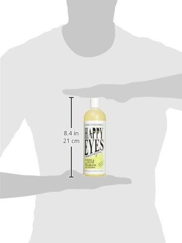 Chris Christensen Happy Eyes Ultra Concentrated Tearless Dog Shampoo and Conditioner, Makes up to 5 Bottles, Groom Like a Professional, Hypo-Allergenic, No Tears, All Coat Types, Made in USA, 16 oz
