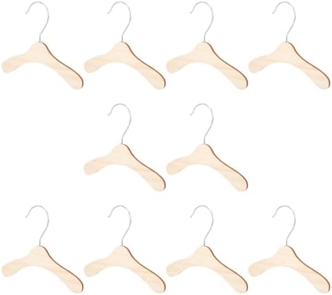Gatuida Wooden Pet Hangers Small Dog and Cat Clothes Hangers 8.66 Inch Solid Wood Daily Use Portable Replacement Closet Organizer