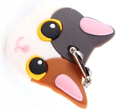 Key Caps, 3.1 x 3.5 x 1.1cm Super Funky Pet Cat Key Organizers PVC KeyIdentifier Caps KeyCovers for Standard Flat House