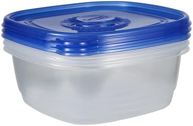 Glad GladWare XL Square Food Storage Containers, 104 Oz, 3 Count, 3-Pack | BPA-free, dishwasher-safe containers for leftovers, meal prep, and freezer storage; family-size capacity