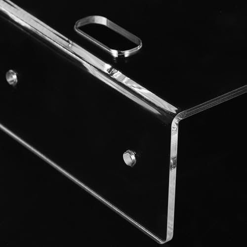 Cabilock 4pcs Transparent Acrylic Wall-Mounted Camera Rack Secure Floating Shelf for Router Monitor Versatile Storage for Living Room Nursery