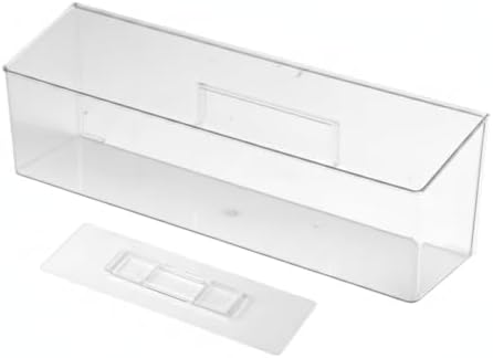 Quick-Access Clear PET Storage Box with Dividers, Easy-to-Clean Organizer for Bathroom Drawers and Vanities (1 Piece)