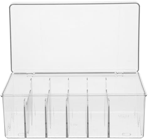 Convenient Cord Organizer Box Lid Transparent Storage Case for Usb Cables Phone Chargers and Accessories Pet Material Water-resistant for Desk and Home Use