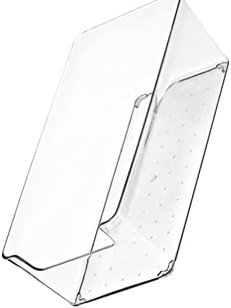 Acouto Drawer Storage Trays Transparent Plastic Drawer Storage Divid Box for Kitchen Large Rectangle Clear Box – PET Material, Stackable, Dividers, Fits Standard Drawers (14.5 X .5 X (Small