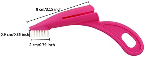 Dog Toothbrush, Tooth Brushing Kit for Dog Teeth Cleaning - Dental Care for Puppies, Cats & Small Pets, Nylon Remove Ergonomic Dog Finger Toothbrush (Red)