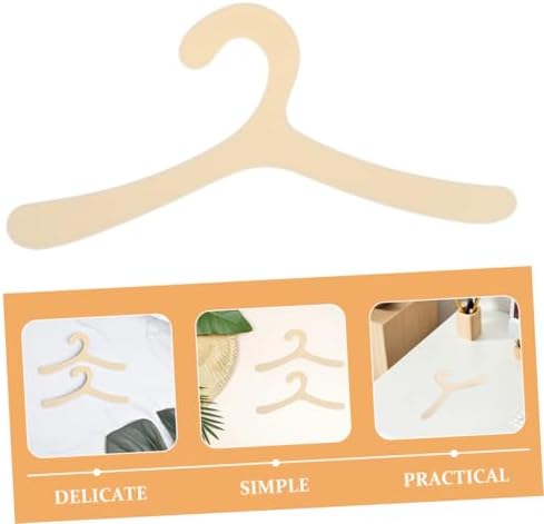 Kisangel 20pcs Stylish Plastic Pet Clothes Hanger Rack for Small Dogs Cats Space-Saving Design for Pet Apparel Lightweight Portable Dog Cat Clothing Display Hangers