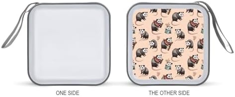 Protective 40-Disc CD/DVD Wallet Opossum Possums Possum Gifts, Hard Plastic Storage Binder with Handle, Portable Organizer for Car Office Travel