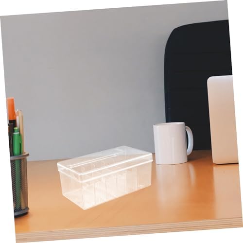 Gadpiparty Multi-grid Cord Storage Organizer Box Clear Pet Material for Chargers Wires and Desk Accessories Translucent Design for Easy Access