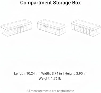 Compartment Storage Box, 1 PC