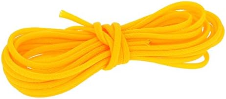 Othmro 5m/16.4ft PET Expandable Braid Organize & Protect Cable Sleeving Flexible Wire Mesh Sleeve Yellow,for TV Audio PC Cords Protect from Pets Chewing