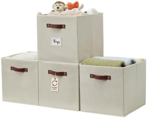 DECOMOMO Storage Bins, Storage Baskets for Shelves