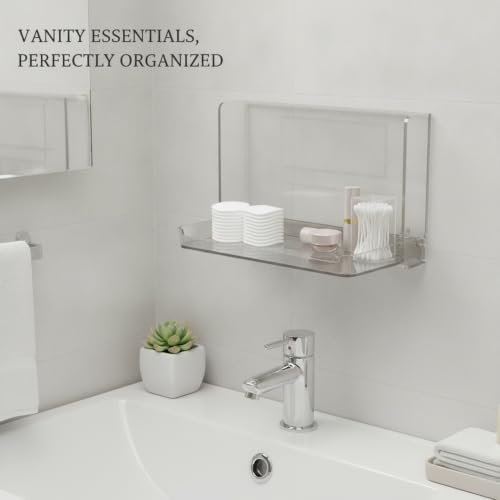 Foldable Storage Box PET Plastic Vanity Organizer for Cotton Pads and Small Essentials (1 PC)