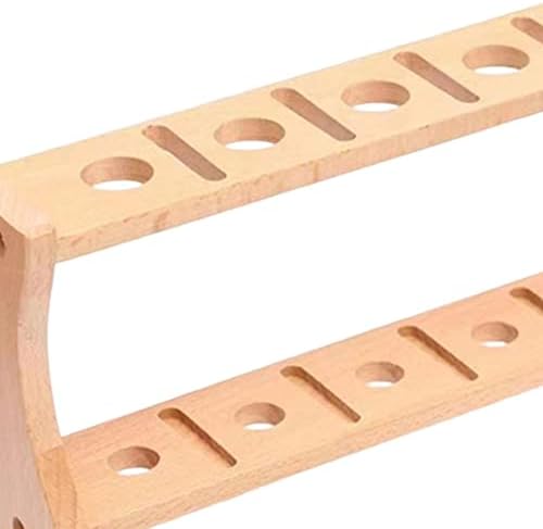 Duiaynke Wood Scissors Holder Scissors Rack Lightweight Scissors Storage Holder for Combs Barber Tools Pet Grooming Salon Hair Stylist
