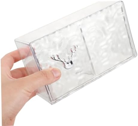 Wall Mounted Cotton Pad Storage Box Durable Organizer for Makeup Eggs Cotton Swabs and Beauty Accessories Space Saving Design for Bathroom Convenience Sturdy Pet Material