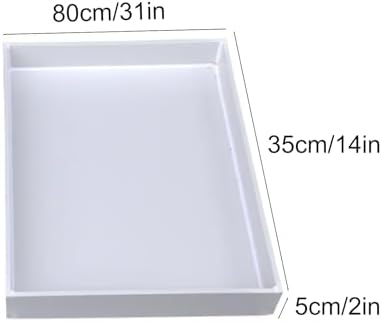 Large Leak-Proof Water Tray - Durable PP Plastic Drip Pan for Laboratories, Kitchens & Homes (31x14in / 80x35cm) - Perfect for Mess-Free Water Collection