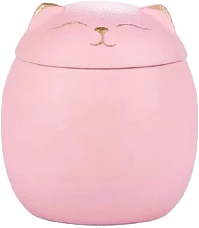Ceramic Jar Cat Candy Dish Sugar Bowl Storage Jar Canister with Seal Lid