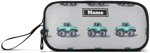 Custom Large Capacity Pencil Pen Case Kids Case With Pencil Preppy School with Compartment truck Car Grey