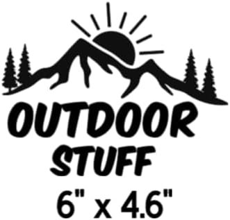 Storage Bin Organization Decals, Outdoors Style | Vinyl Label Stickers, Multiple Categories, Clear Vinyl with Text, Plastic Bins Not Included