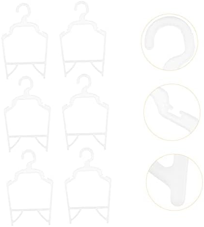 VALICLUD 10pcs Pet Clothes Hangers PP Storage Rack Lightweight Dog Cat Apparel Organizers for Home and Pet Shop Use