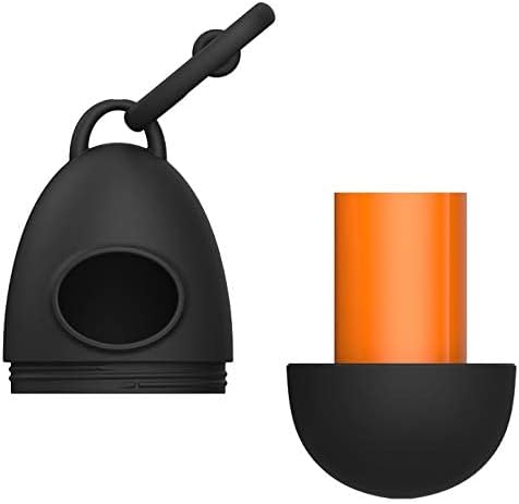 TUG Dog Waste Bag Dispenser, Black | 15 Bags Per Roll, With Dog Poop Bags