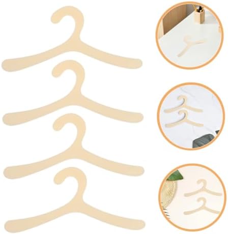 Milisten 20-Piece PET Clothes Hanger Rack for Small Dogs and Cats Space-Saving Plastic Organizer for Puppy Apparel Non-Slip Dog Clothing Rack