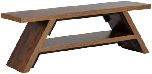 2-Tier Shoe Storage Bench, 55" Large Solid Wood Entryway Stool Storage | Shoes Racks for Entryway, Spacious Multi-Purpose Bench for Families, Guest Entryways, and High-Traffic Areas