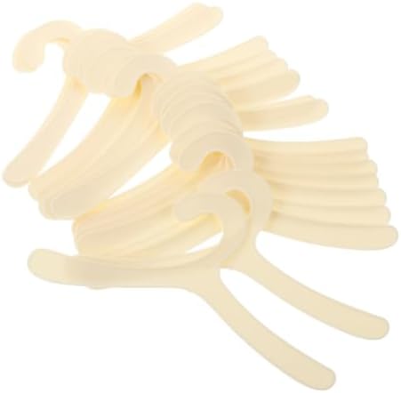 20Pcs Puppy Apparel Hanger Lightweight Plastic Pet Clothing Hanger for Dogs for Organizing Pet Costumes and Outerwear Durable and Portable Storage