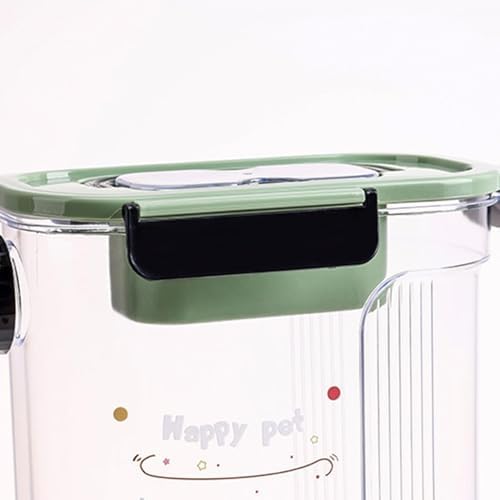 Dog Treat Jar Airtight Portable Pet Food Bin with Handle
