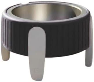 Pet Station Elevated Dog Bowl Stand for 6.8 in. Bowls - 3D Printed Dog Feeder - Adjustable Height Legs and Magnetic Fridge Mount Feeding Station - Made in USA (Black, Bowl + Small Legs)