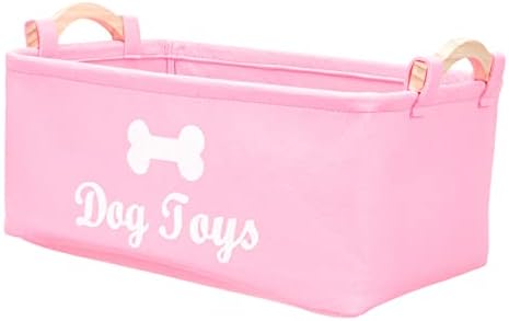 Felt Pet Toy Storage Box Organizer for Dog Toys Puppy Toys and Sundries Stylish and Functional Basket with Handles for Easy Carrying and Storage