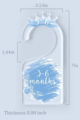 OneDream Acrylic Baby Closet Dividers, Baby Clothes Dividers for Closet