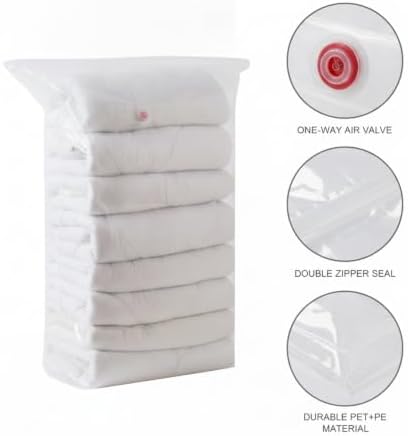 3D Cubic Profile Space Saver Bags, Manual Compression Storage for Travel and Closet Organization, Durable PET PE Material (1 PC)