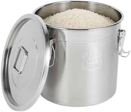 304 Stainless Steel Airtight Canister w/Lid(21L/4.62Gal)
