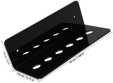 Wall Mounted Hair Tool Organizer for Hairdressing Tools and Pet Grooming Scissors 6-slots Acrylic Shear Holder Easy Installation, Space Saving Design for Home and Salon Use