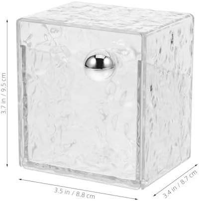 Wall Mounted Cotton Pad Holder Box Large Capacity for Bathroom
