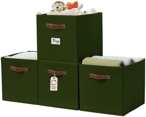 DECOMOMO Storage Bins, Storage Baskets for Shelves