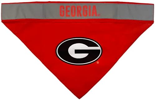 Pets First NCAA Goergia Bulldogs TIE Bandana, Large/X-Large. Dog Football Reflective Bandana Scarf Bib for Pet, Cat, or Dog. The Ultimate Game-Day, Party Bandana