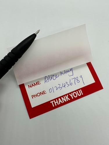 10 Pcs If Found Contact Info Sticker,2X3 Inch Self Adhesive Decal Stickers(Lines for One Phone Number),