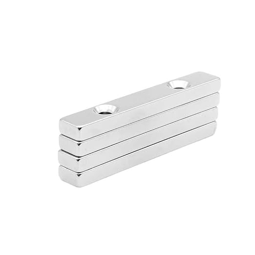 1/2/5/10/15/20PCS 60x10x5-5mm Block Magnetic Holes 5mm 60x10x5-5 Strip Neodymium 60 * 10 * 5-5 Magnets(2PCS)