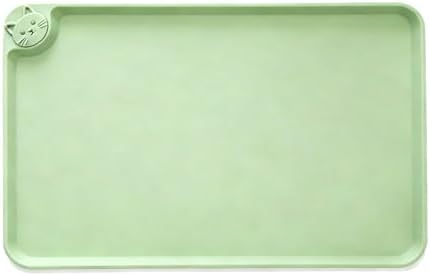 Silicone Pet Feeding Mat, 19"x12" Silicone Placemat for Dog Cat Food Water Bowl, Raised Edge Waterproof Under Sink Mats for Kitchen Drawer Shelf, Spill Proof Mat to Protect Floors