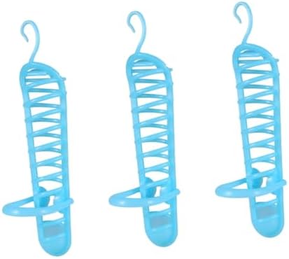 Housoutil 3pcs Parrot Food Rack Hanging Feeding Device for Parrots and Birds Easy Installation Stand Design Color