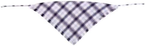 Fall Dog Bandana Autumn Thanksgiving Plaid Reversible Triangle Bibs Scarf