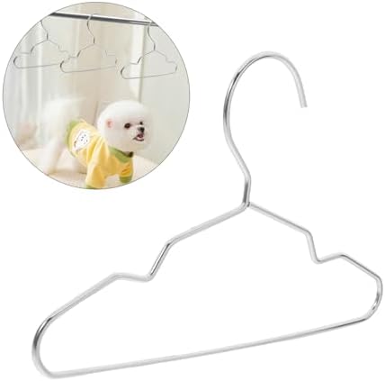 Unomor 10pcs Steel Pet Hangers for Dog and Cat Apparel Storage Clothes Rack for Pets Stylish Organizer for Home and Shop Use Space-Saving Design