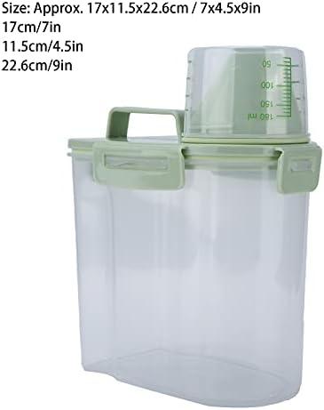 Pet Food Container Moisture Proof Dog Food Storage Tank with Airtight Lid Measuring Cup for Travel Camping Pet Supply