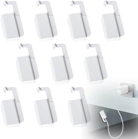 10 Pack Baby Proof Cord Covers, Universal Electrical Outlet Protectors for Toddlers, Pets, USB Chargers (Type-C, Lightning, Micro), Bite-Proof, Child-Safe Cable Organizers with Secure Locking Clasps