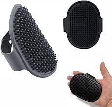 Pet Grooming Bath Brush for Dogs and Cats (black)