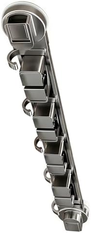 Duty Aluminum Suction Broom Holder for Bathroom Garage Without Drilling Needed Multi Hook Bathroom Planner